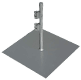 Fussplatte Paravent - superflache Metallplatte zur Aufstellung vom mobilen Sichtschutz Paravent
