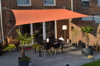 Polyester - uni terracotta-orange