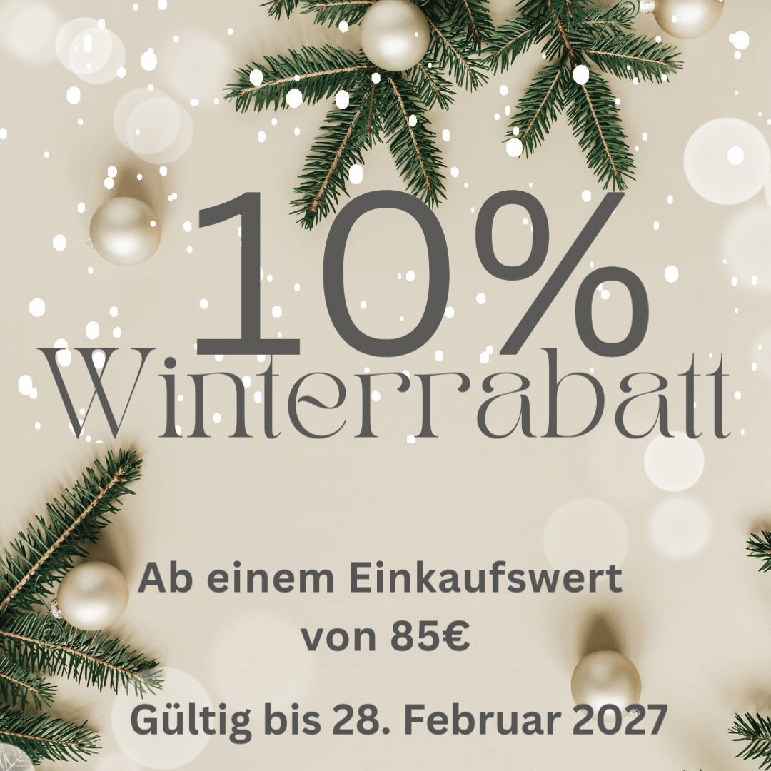 Winterrabatt 10% ab 85 Euro